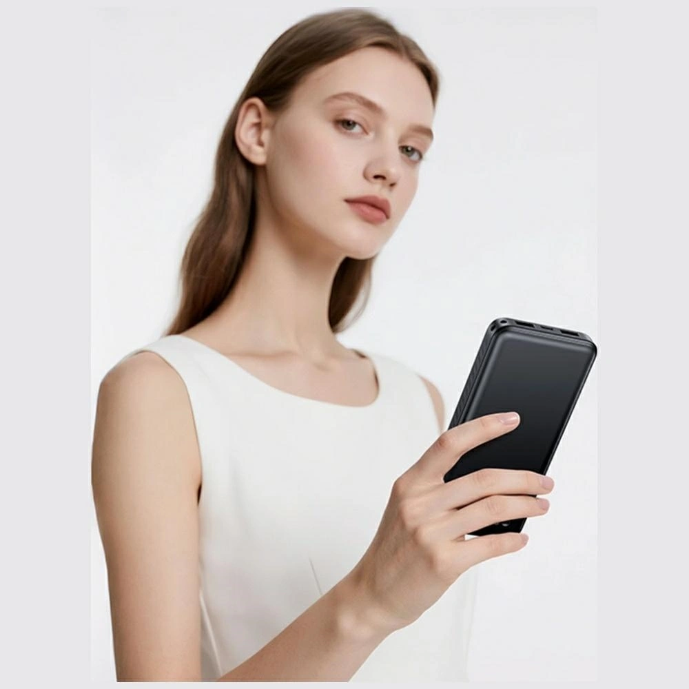 USAMS PB83 2xUSB-A, USB-C 10000mAh black