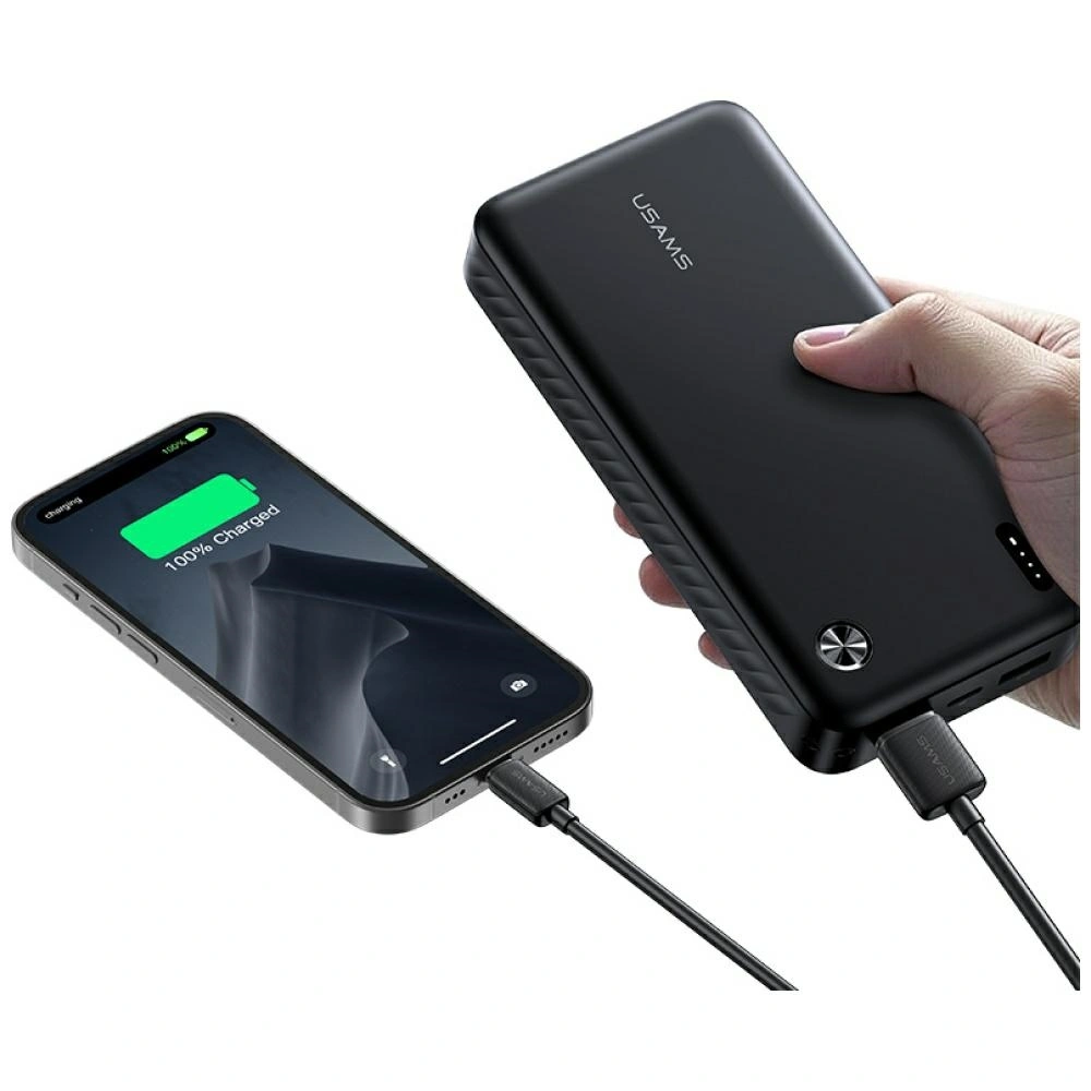 USAMS PB83 2xUSB-A, USB-C 20000mAh black
