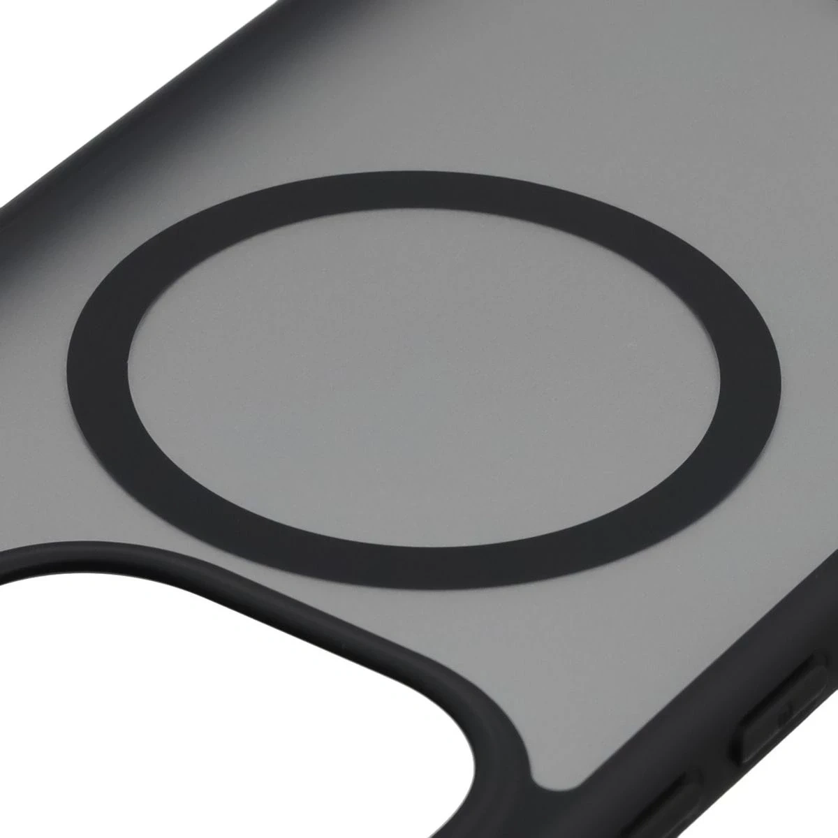 Kryt z pierścieniem magnetycznym Bizon Case MatteO do Xiaomi 15T przydymione-barva černá
