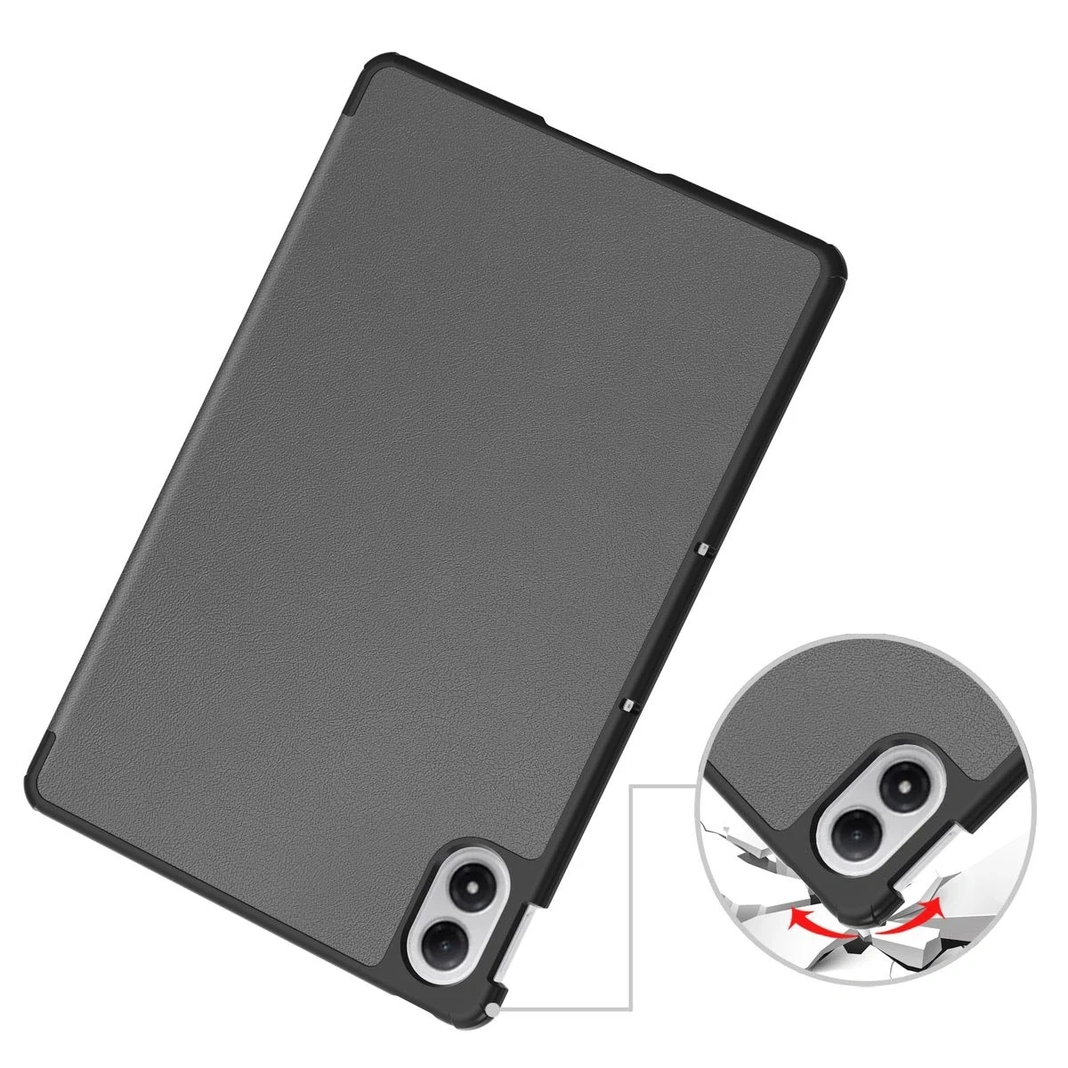 Knížkové pouzdro Bizon Case Tab Croc do Xiaomi Redmi Pad 2 Pro barva šedá