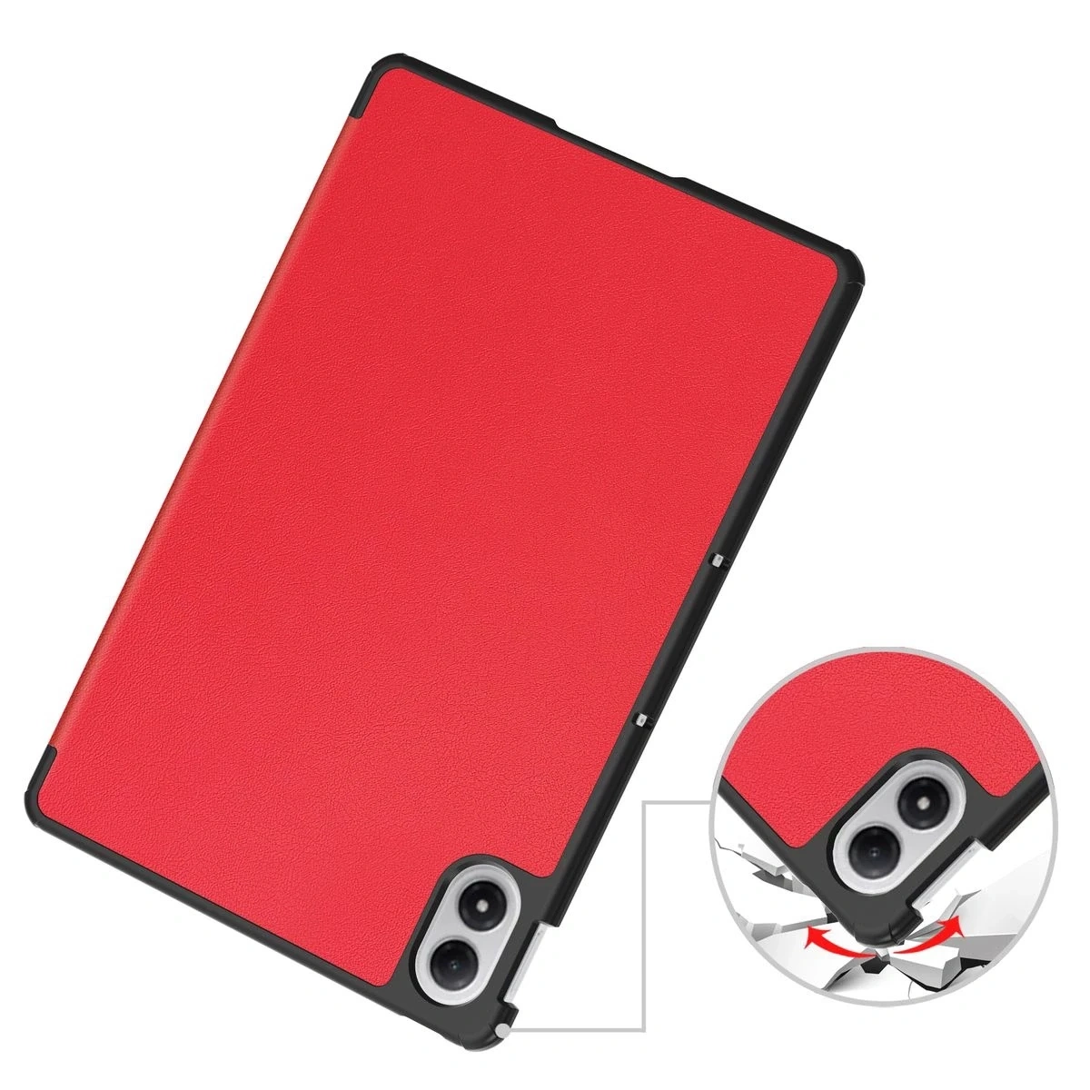 Knížkové pouzdro Bizon Case Tab Croc do Xiaomi Redmi Pad 2 Pro barva červená