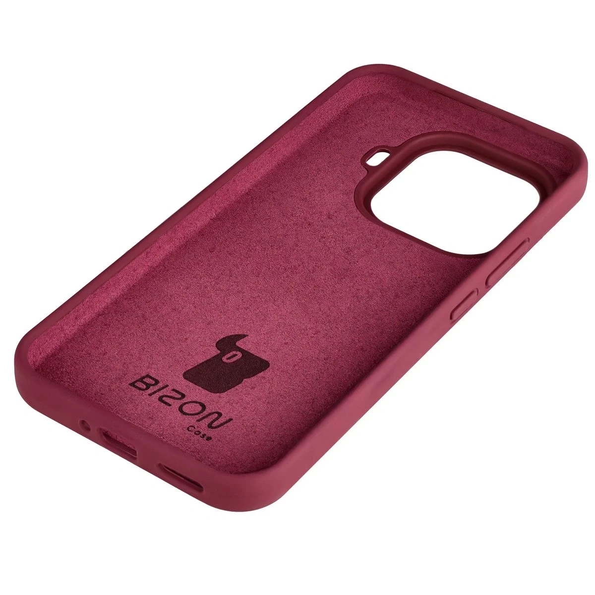 Kryt Bizon Soft Case pro Xiaomi 15T Pro barva vínová