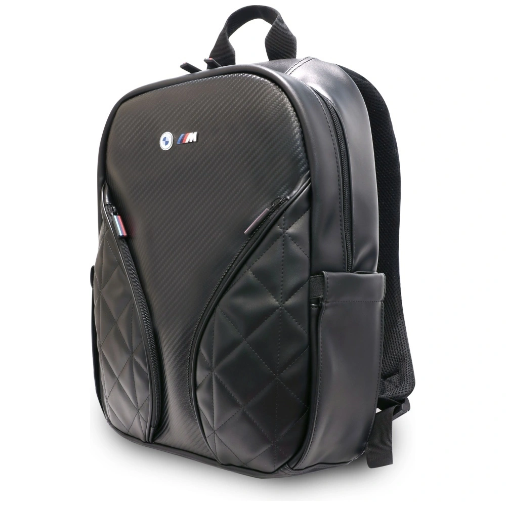 Kryt BMW Carbon Pockets & Metal Logo 16" Black Backpack