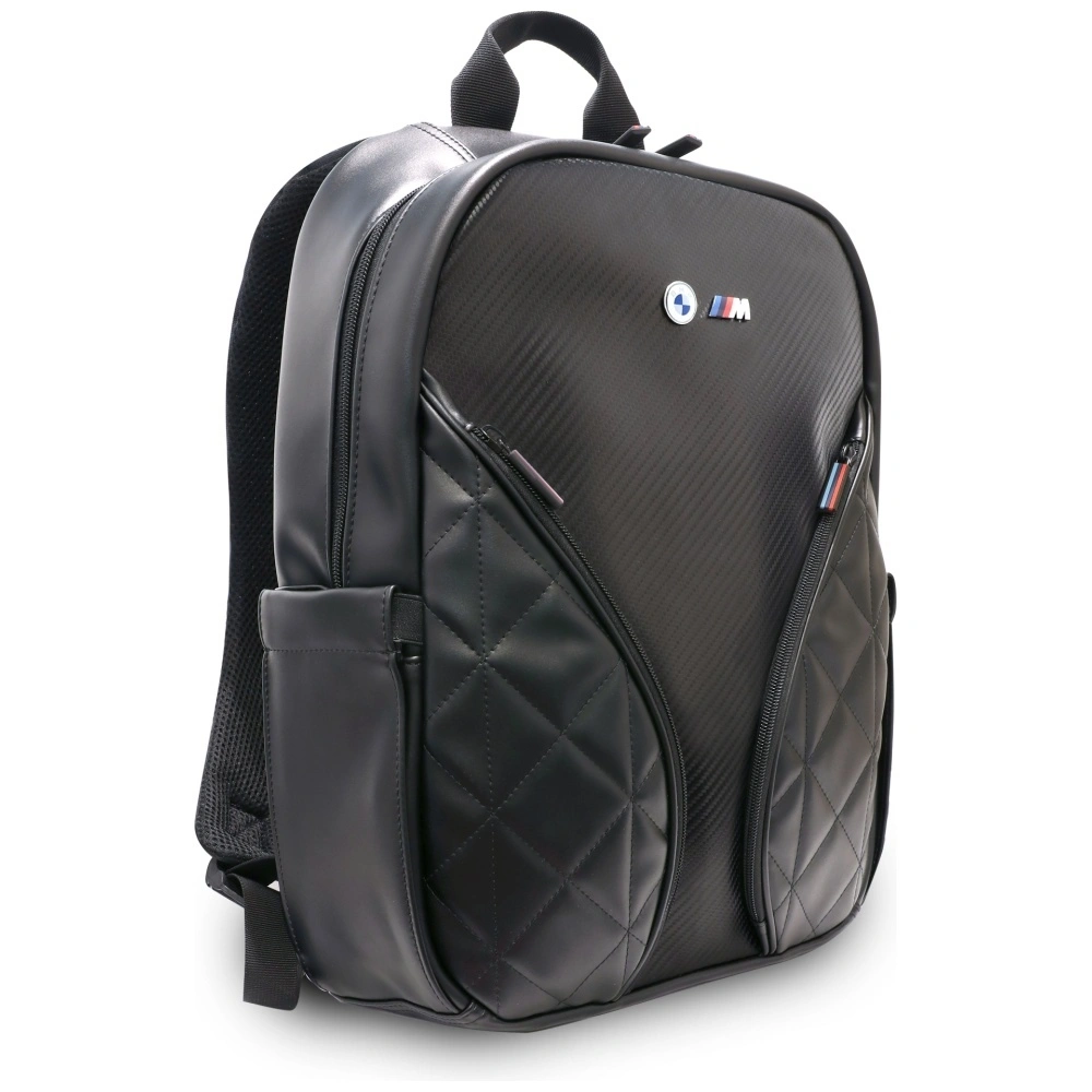 Kryt BMW Carbon Pockets & Metal Logo 16" Black Backpack