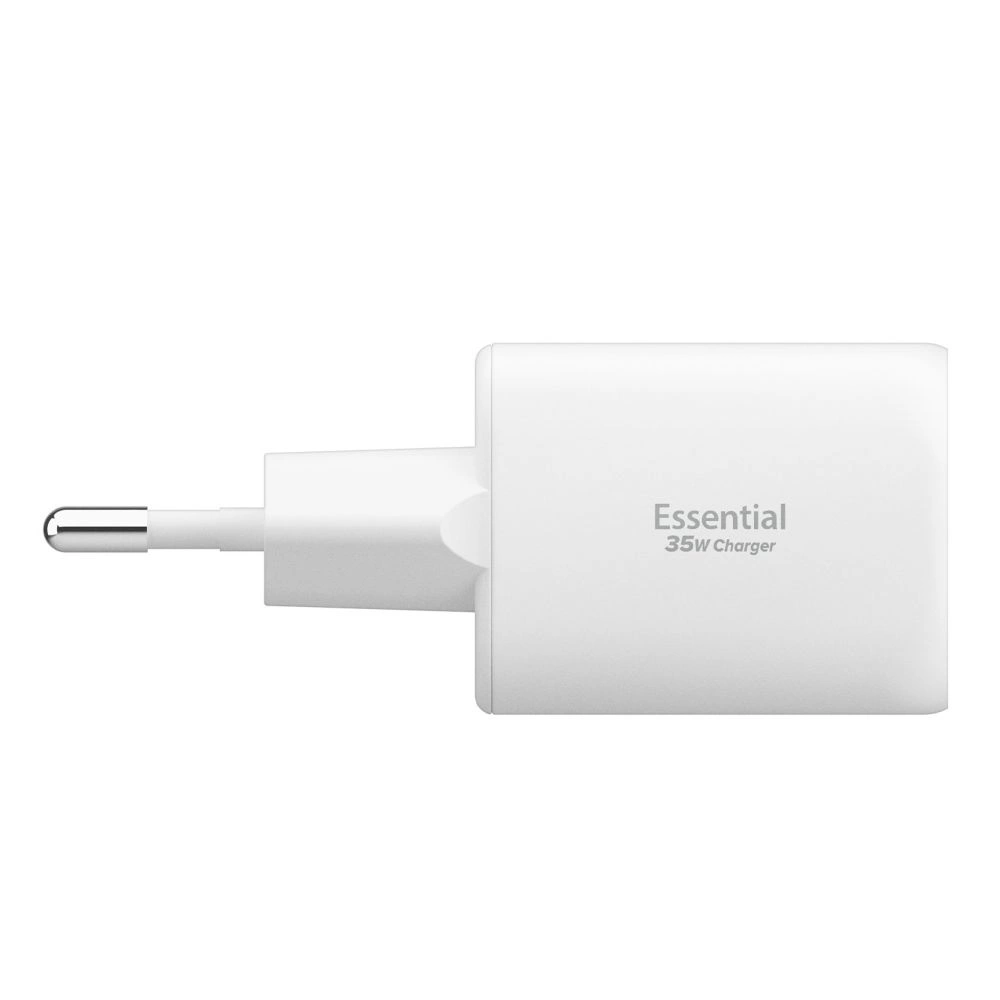 Síťová nabíječka Spigen Essential EE352EU USB-A, USB-C Network Charger 35W White