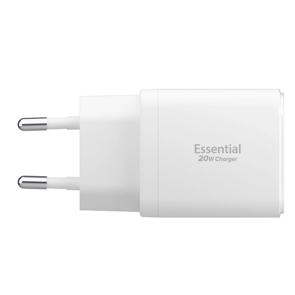 Síťová nabíječka Spigen Essential EE202EU USB-A, USB-C Network Charger 20W White