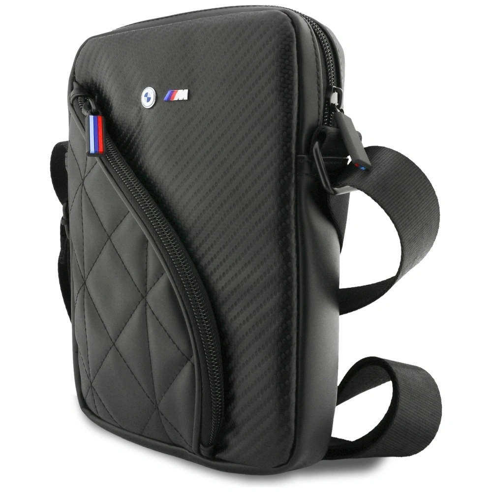 Kryt BMW Carbon Pockets&Metal Logo Bag 8" black