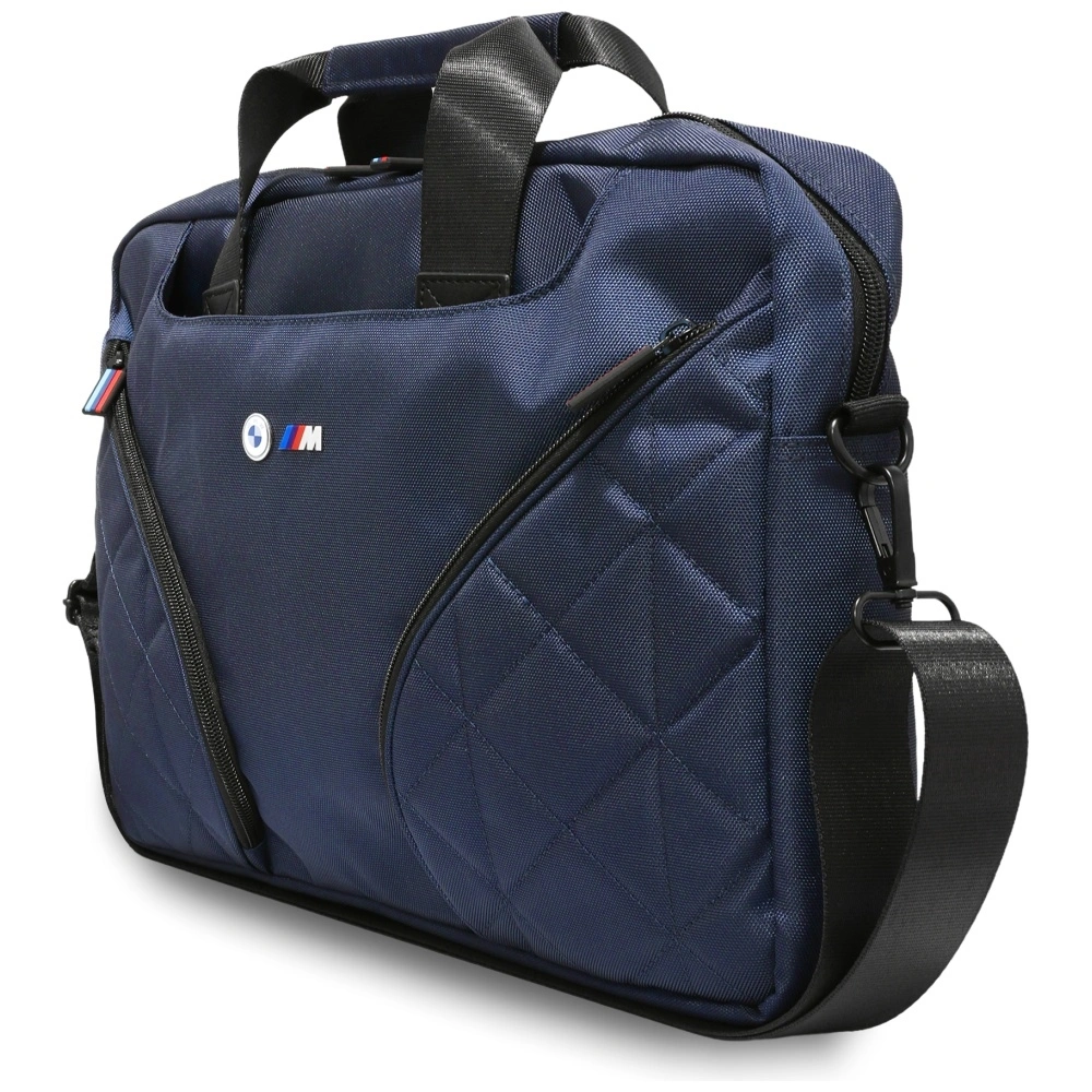 Kryt BMW Nylom Pockets&Metal Logo Bag 16" navy blue