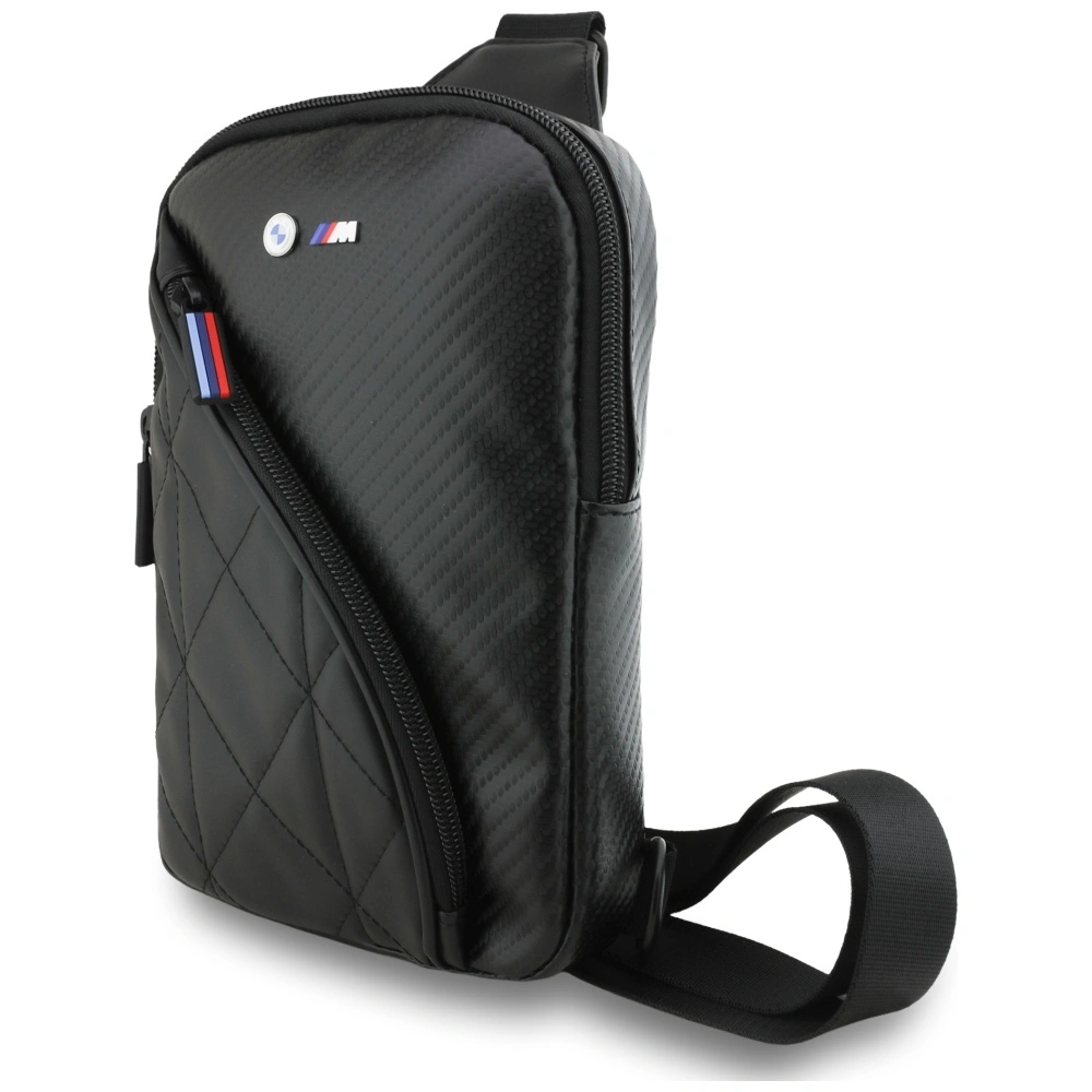 Kryt BMW Carbon Pocket&Metal Logo Crossbody Phone bag black