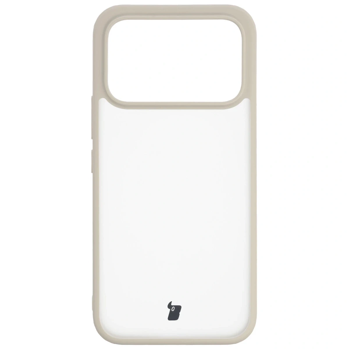 Kryt Bizon Case Angelo Xiaomi POCO F8 Ultra semi-transparent with a beige frame