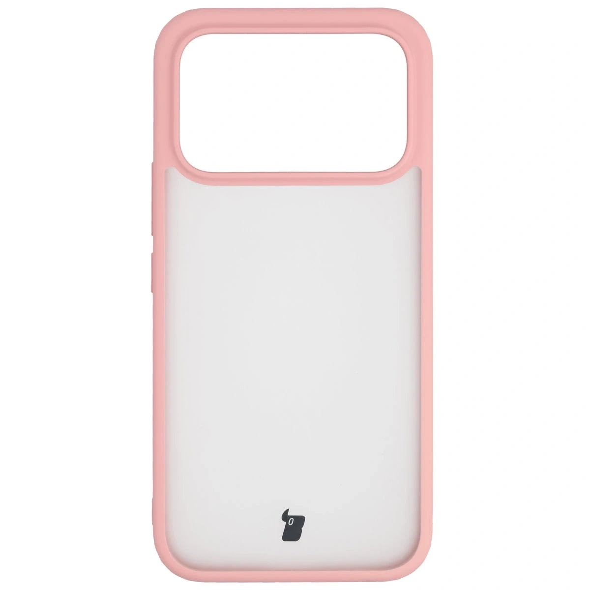 Kryt Bizon Case Angelo Xiaomi POCO F8 Ultra semi-transparent with a light pink frame
