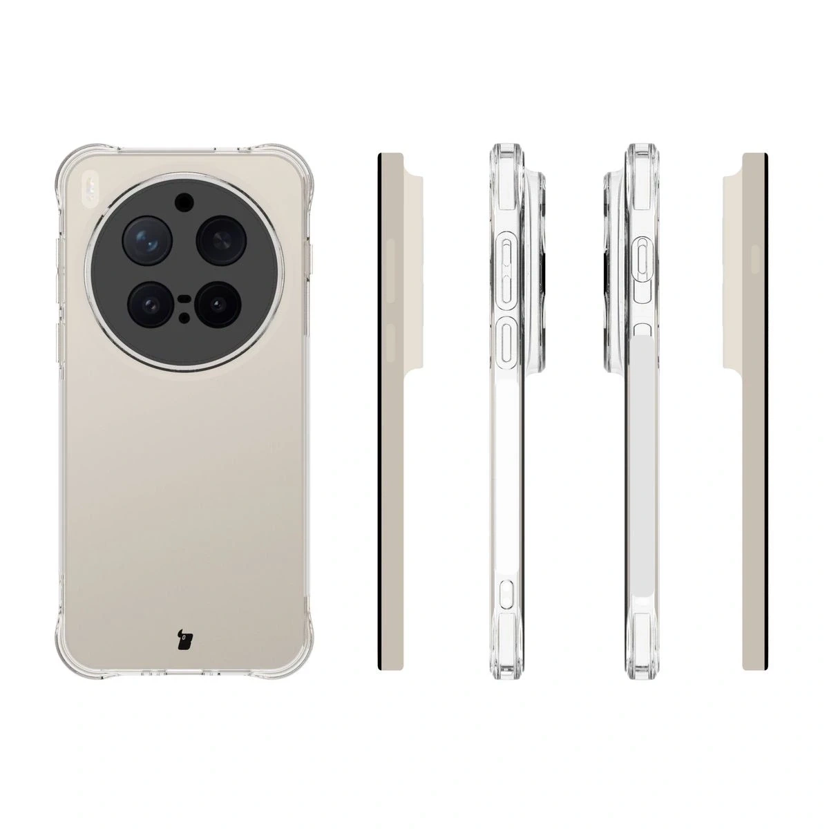 Kryt Bizon Case Clear Pack case + 2x screen film Bizon Case Clear Pack Vivo X300 Pro