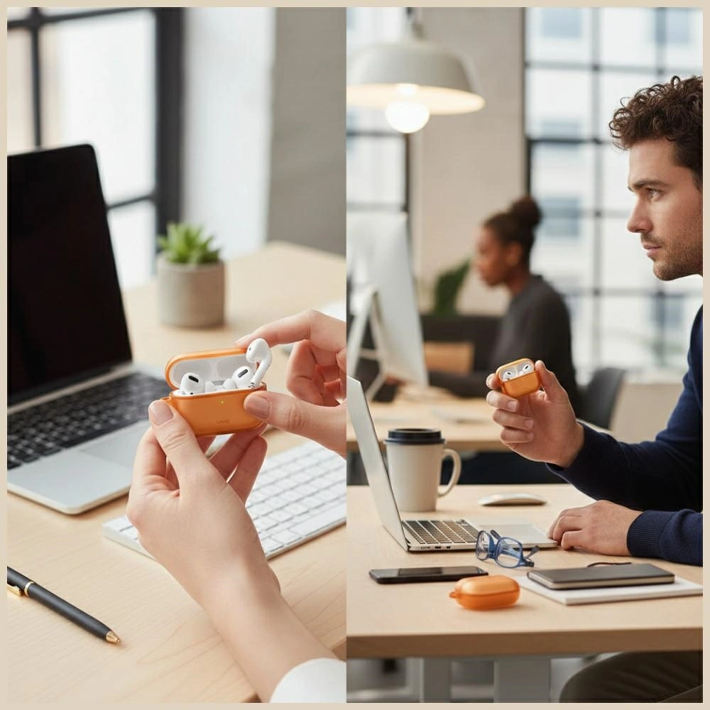 Kryt UNIQ Veren Apple AirPods Pro 3 orange