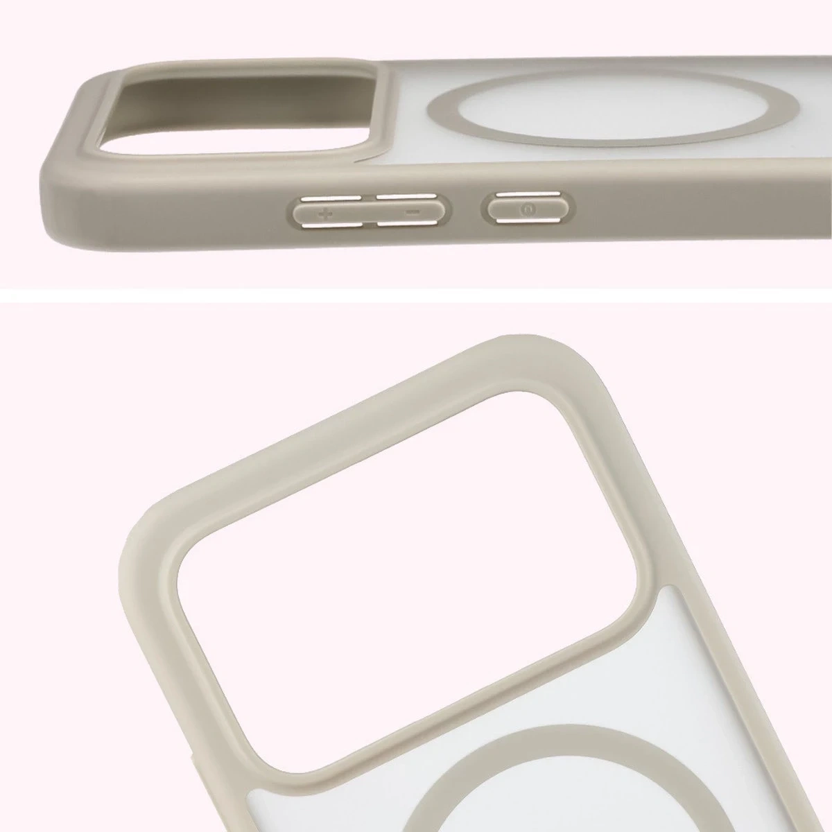 Kryt Bizon Case MatteO Magnetic Xiaomi POCO F8 Pro smoky beige