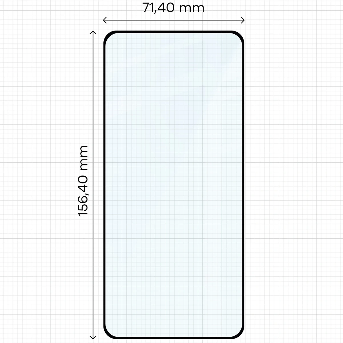 Ochranné sklo Bizon Glass Edge 2 Motorola Edge 70 black frame