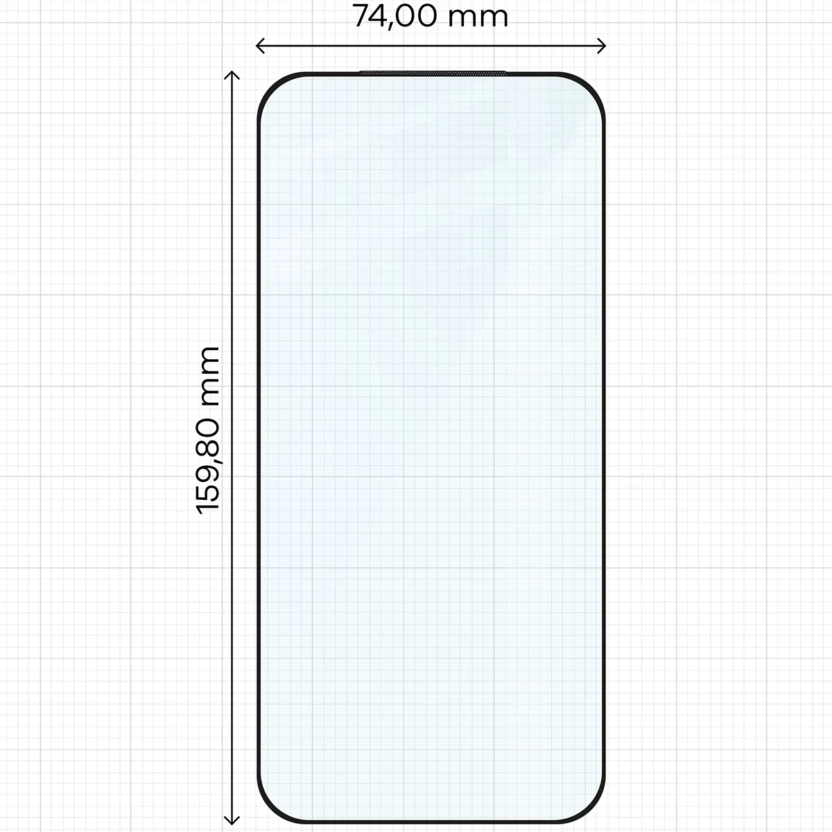 Ochranné sklo Bizon Glass Edge 2 Realme GT 8 / GT 8 Pro black frame