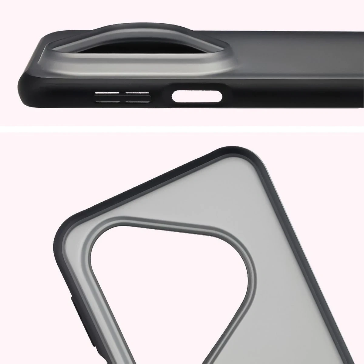 Kryt Bizon Case Angelo Huawei Pura 80 Pro / Pro Plus smoked with a black frame