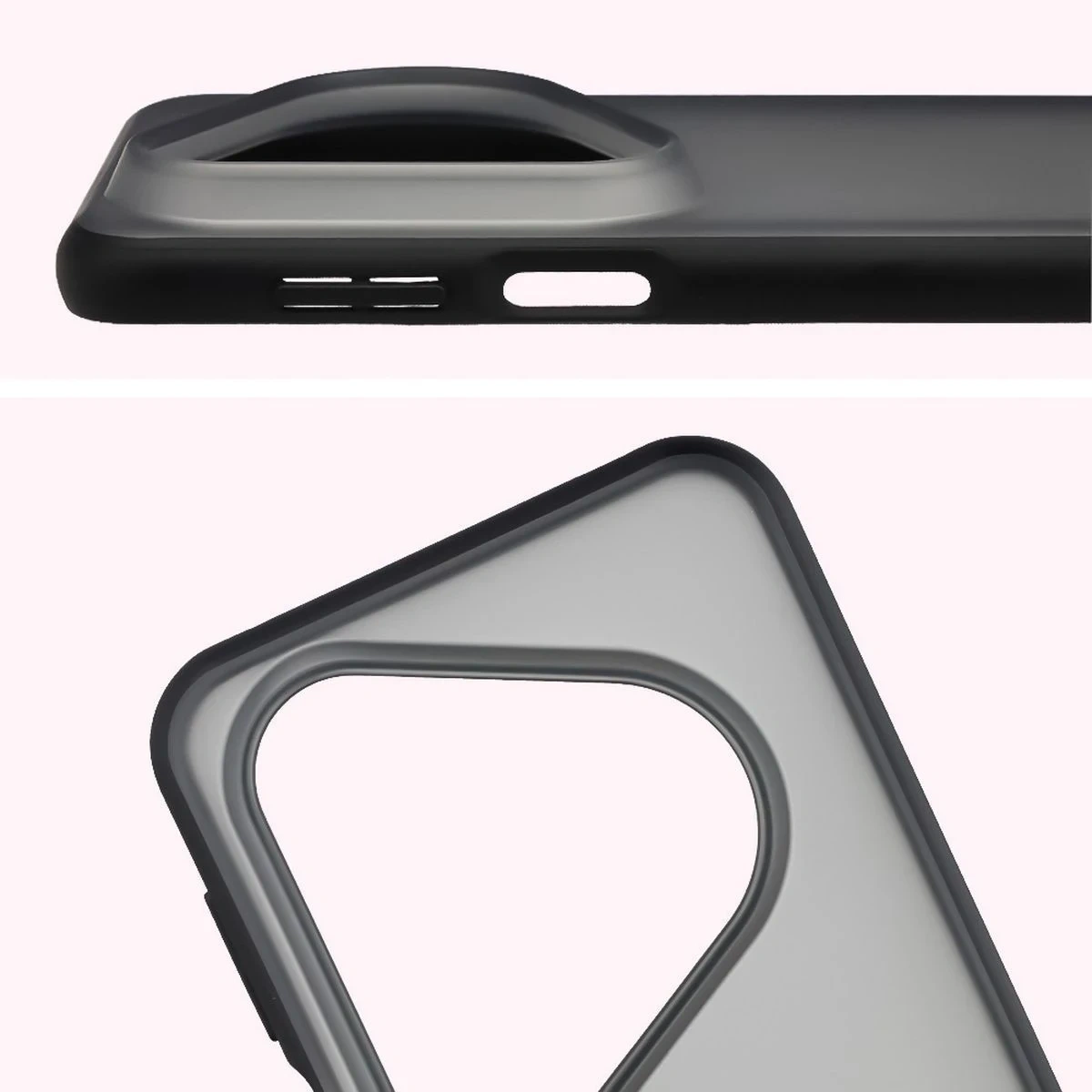 Kryt Bizon Case Angelo Huawei Pura 80 Ultra smoked with a black frame