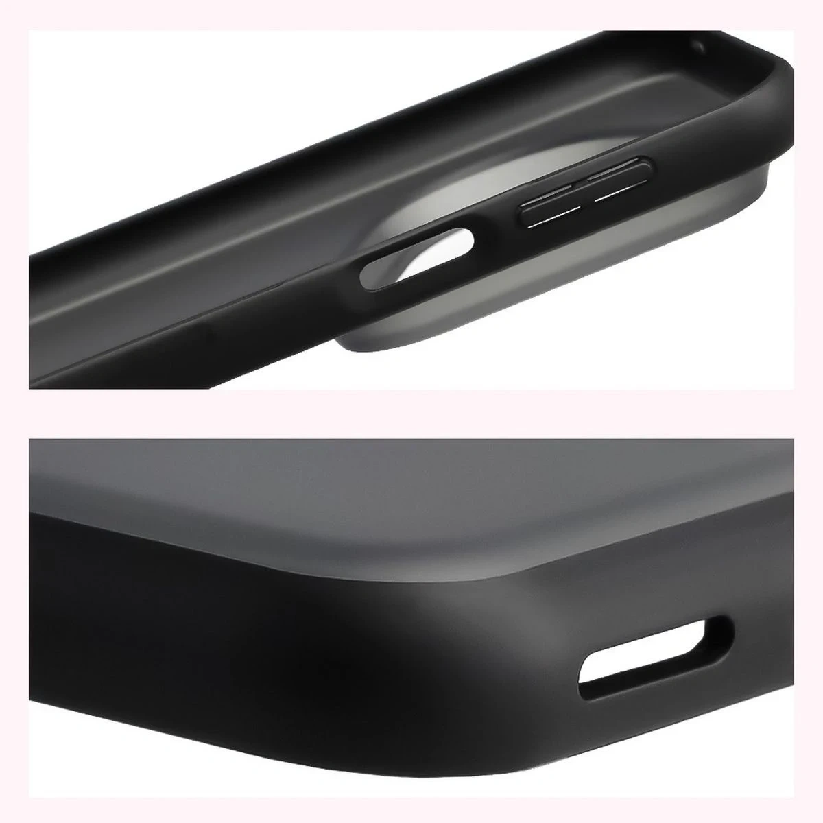 Kryt Bizon Case Angelo Huawei Pura 80 Ultra smoked with a black frame