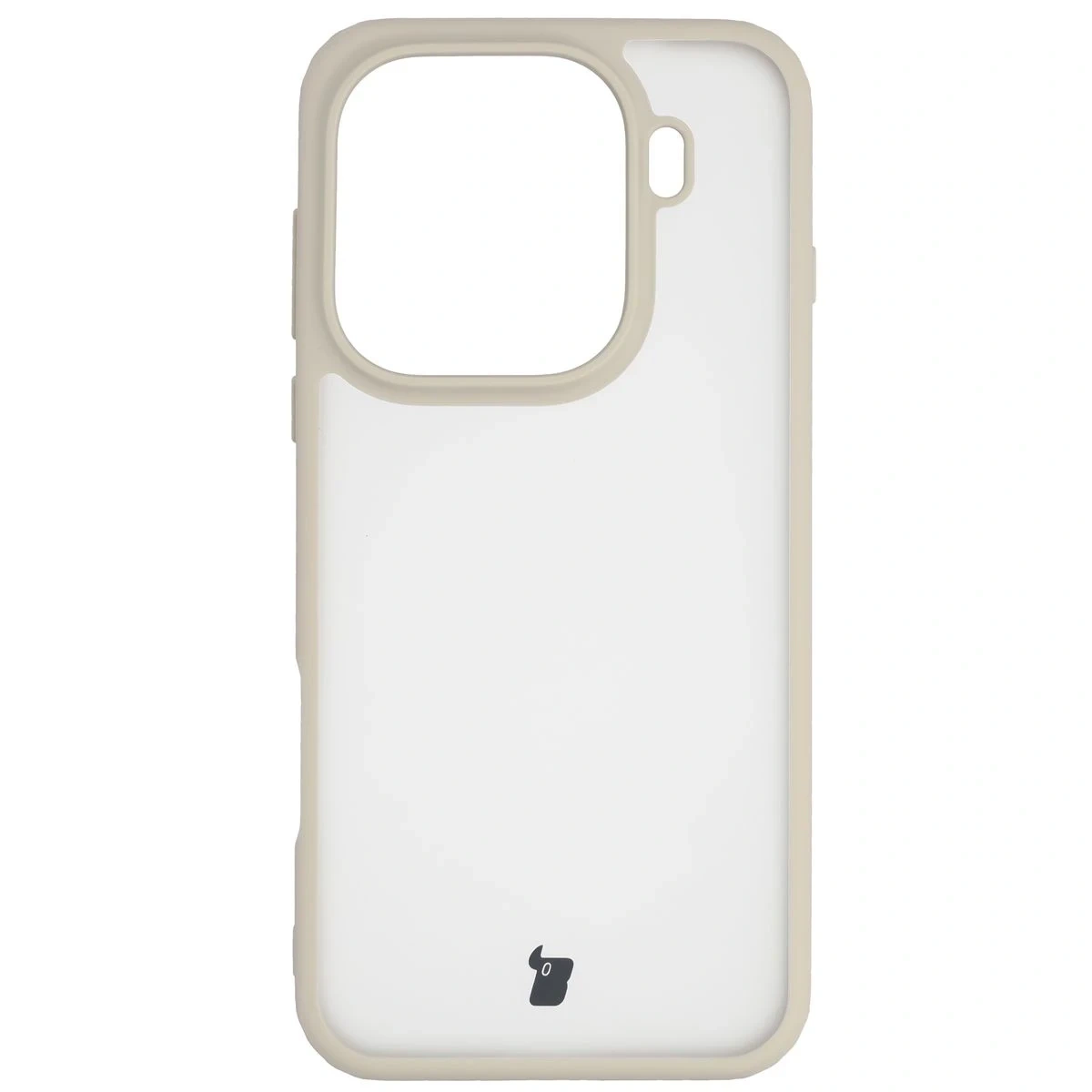 Kryt Bizon Case Angelo Oppo Find X9 Pro semi-transparent with a beige frame
