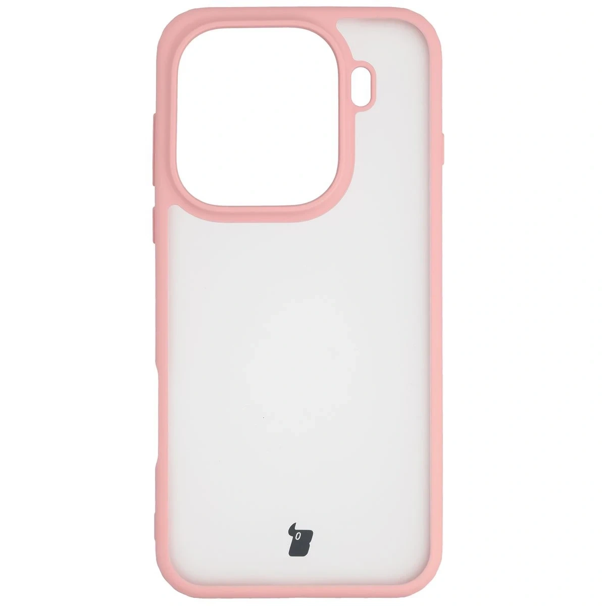 Kryt Bizon Case Angelo Oppo Find X9 Pro semi-transparent with a light pink frame