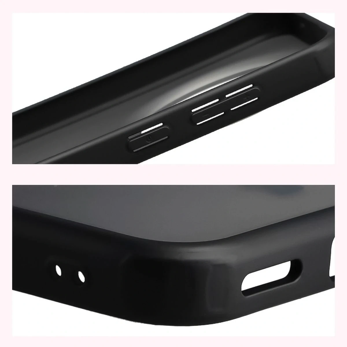 Kryt Bizon Case Angelo Vivo X300 smoked with a black frame