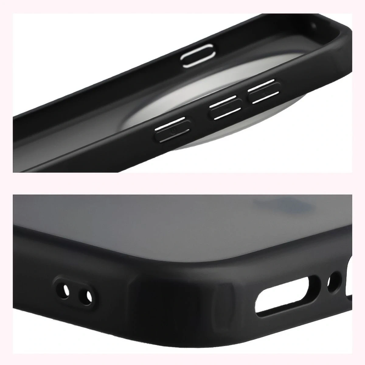 Kryt Bizon Case Angelo Vivo X300 Pro smoked with a black frame