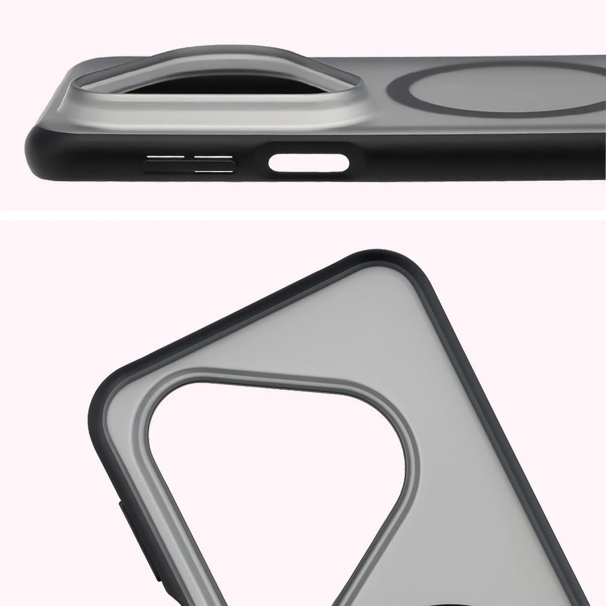 Kryt Bizon Case MatteO Magnetic Huawei Pura 80 Pro / Pro+ Plus smoky black