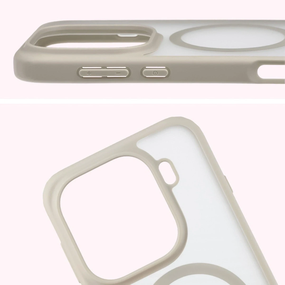 Kryt Bizon Case MatteO Magnetic Oppo Find X9 Pro smoky beige