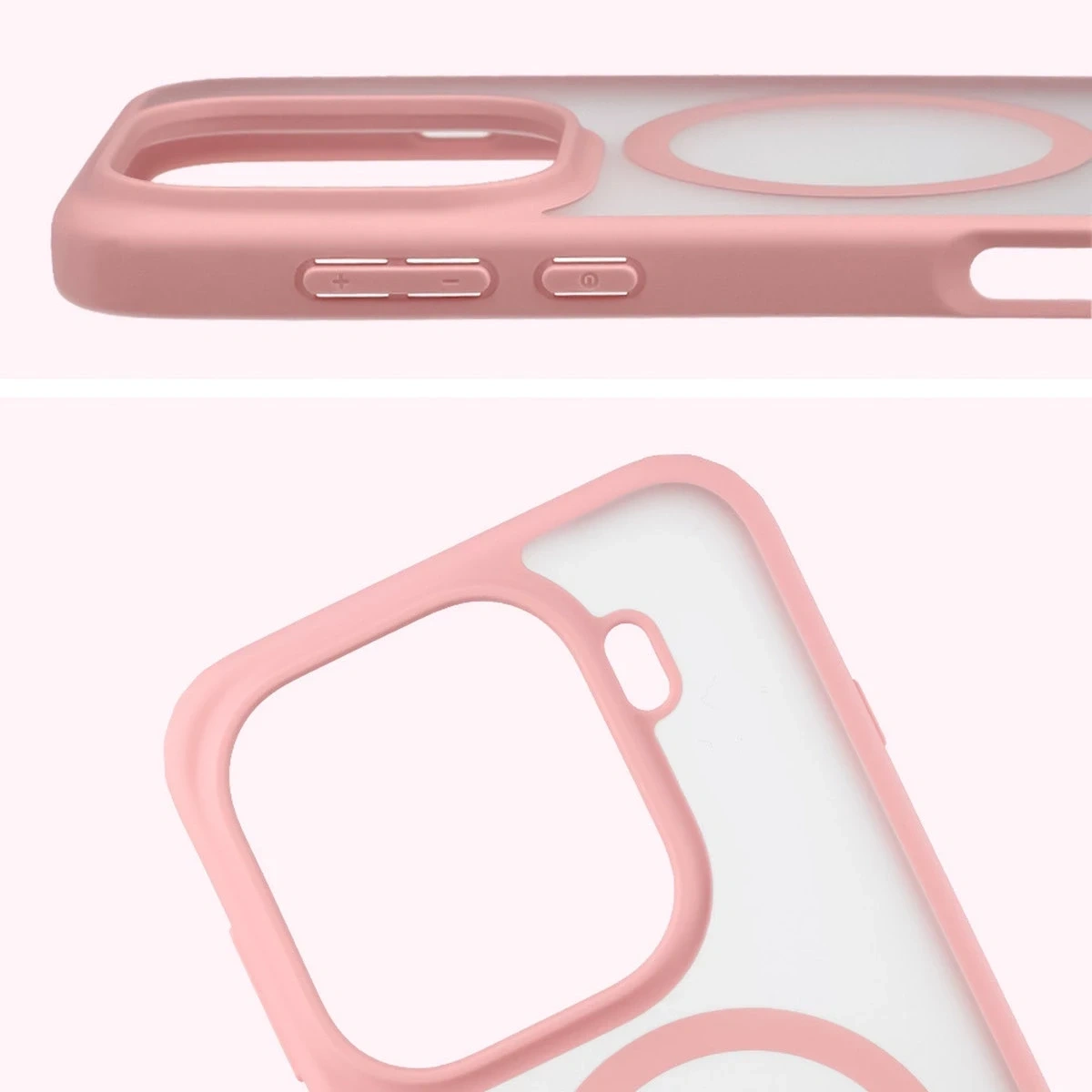 Kryt Bizon Case MatteO Magnetic Oppo Find X9 Pro smoky light pink