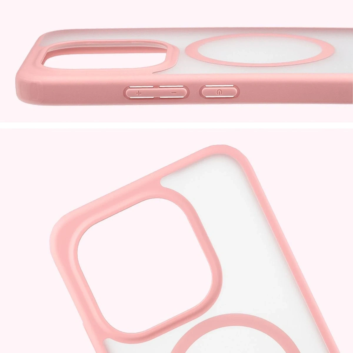 Kryt Bizon Case MatteO Magnetic Xiaomi 15T smoky light pink