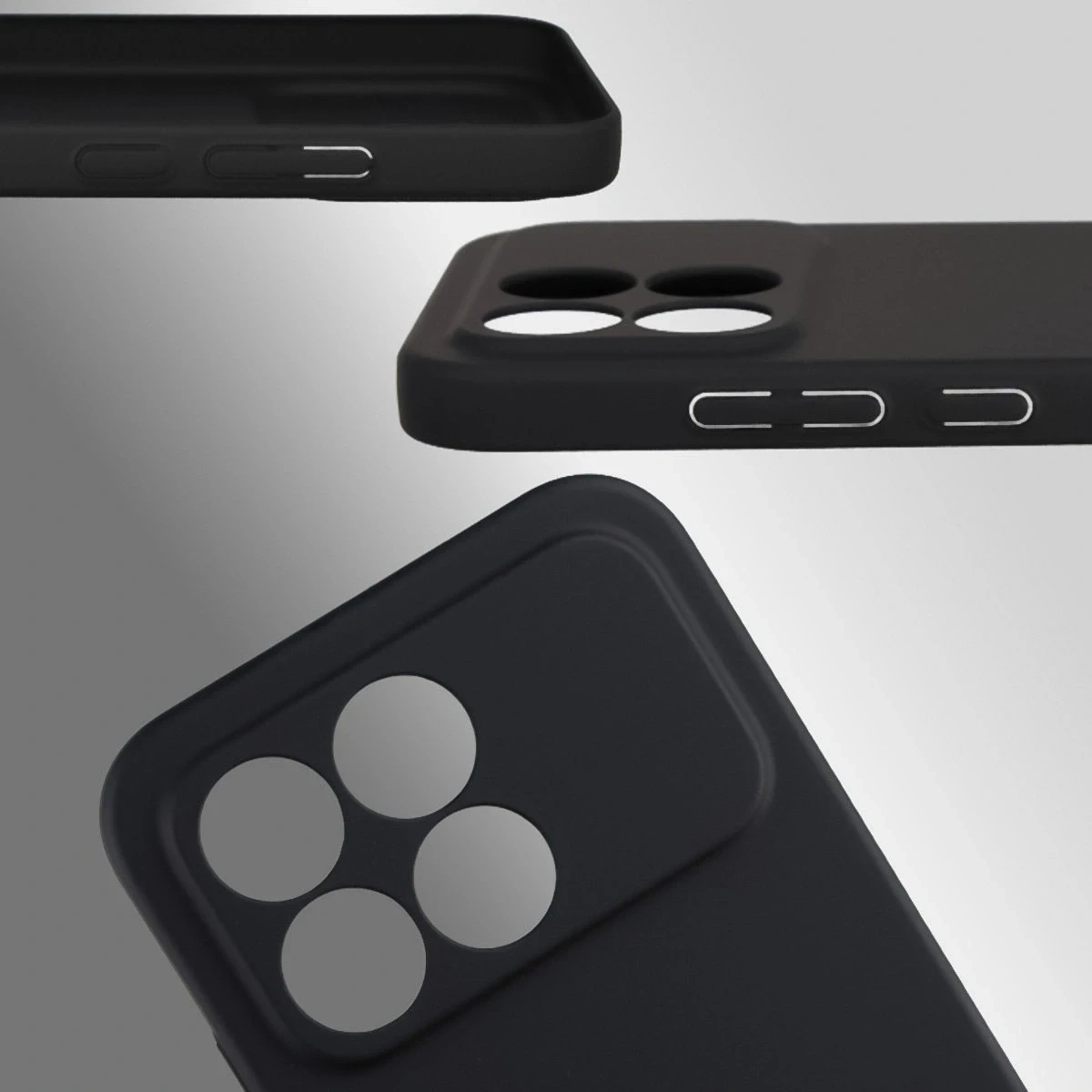 Kryt Bizon Case Łupka Xiaomi POCO F8 Pro black