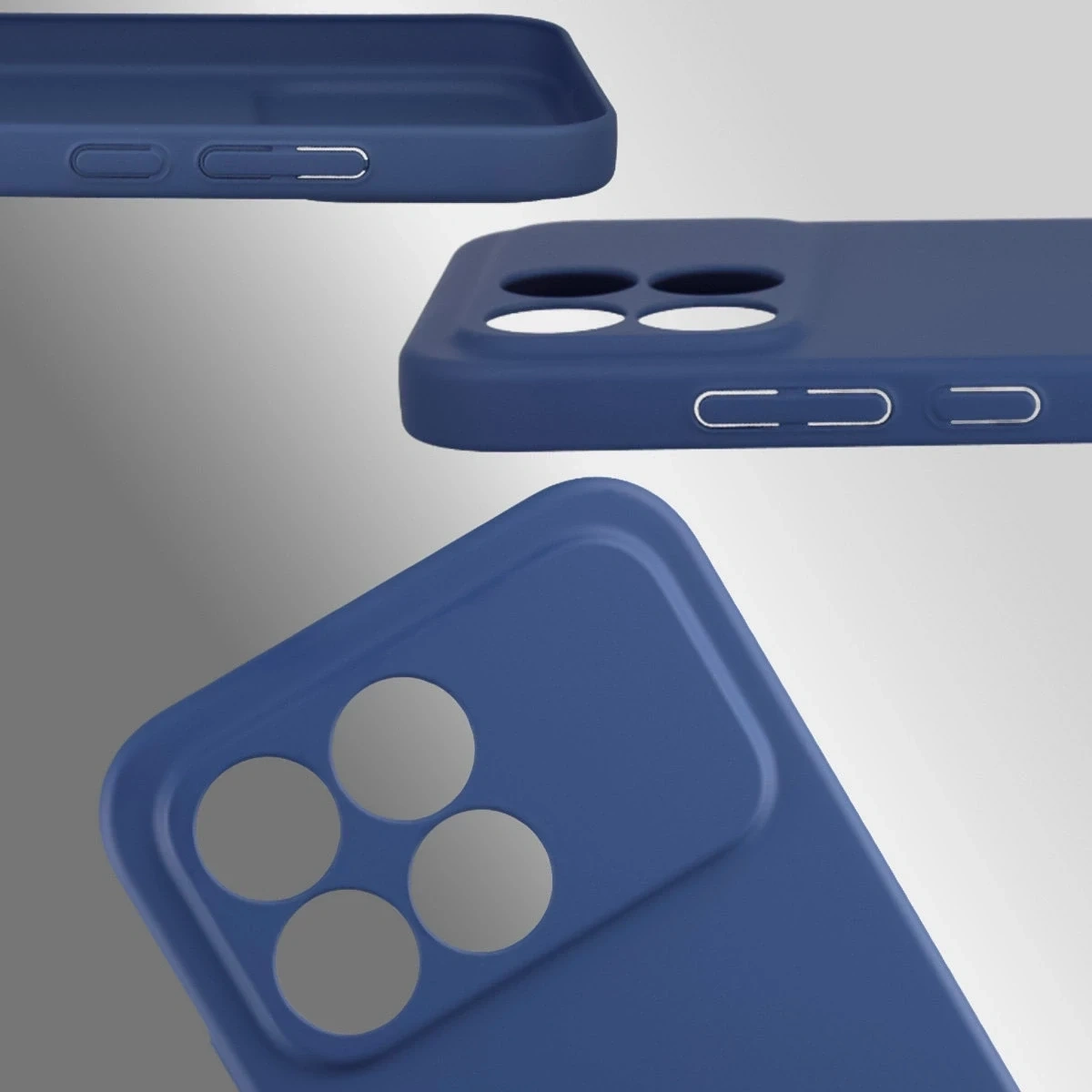 Kryt Bizon Case Łupka Xiaomi POCO F8 Pro blue