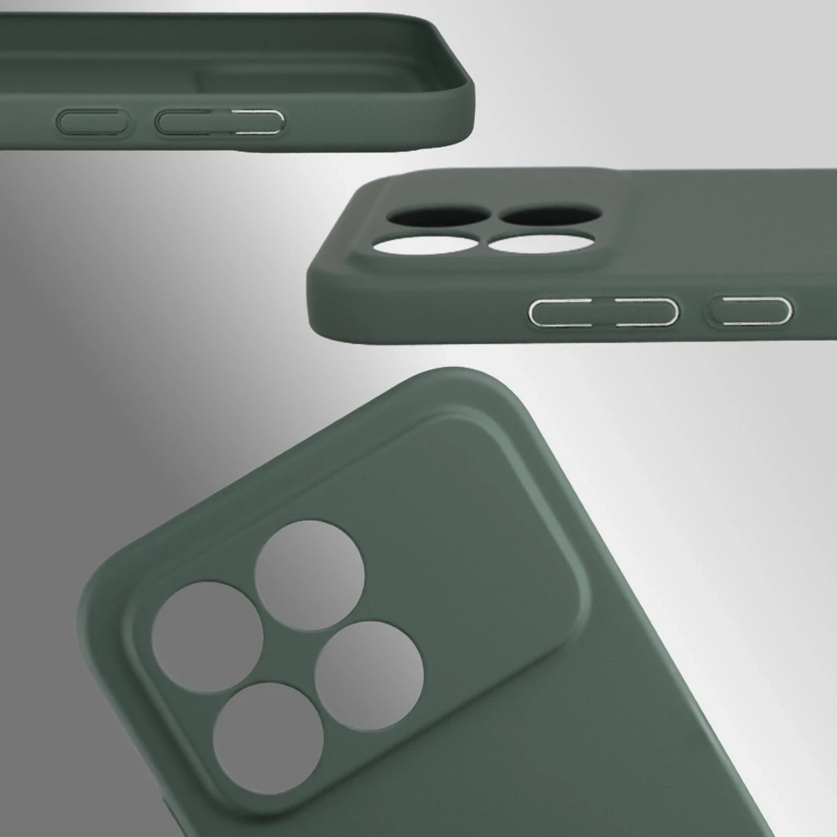 Kryt Bizon Case Łupka Xiaomi POCO F8 Pro green