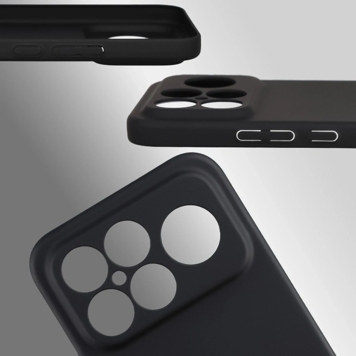Kryt Bizon Case Łupka Xiaomi POCO F8 Ultra black