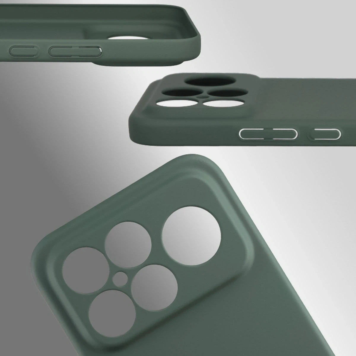 Kryt Bizon Case Łupka Xiaomi POCO F8 Ultra green