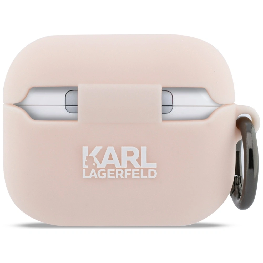 Kryt Karl Lagerfeld Silicone Chaupette Head 3D Apple AirPods Pro 3 pink