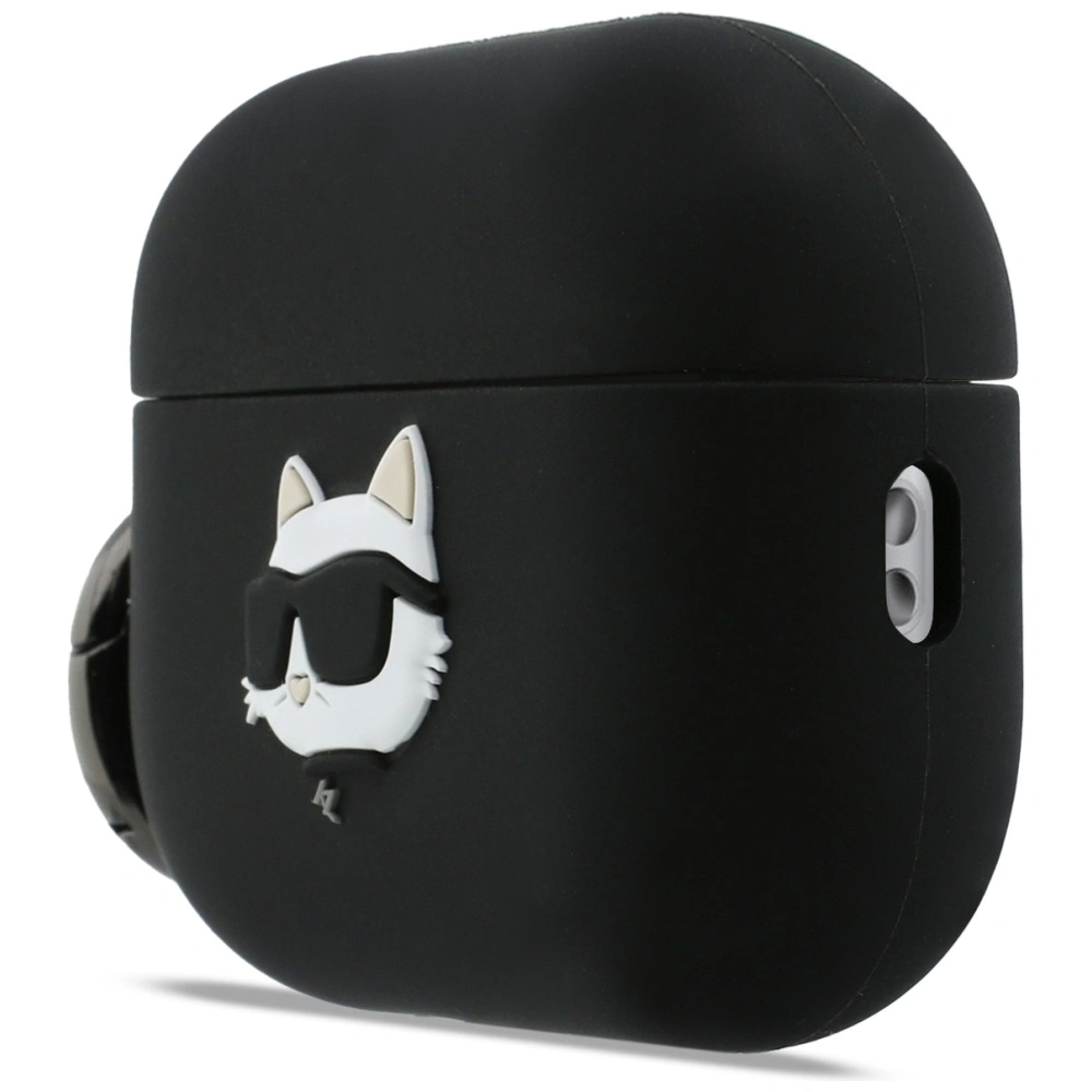 Kryt Karl Lagerfeld Silicone Choupette Head 3D Apple AirPods Pro 3 black