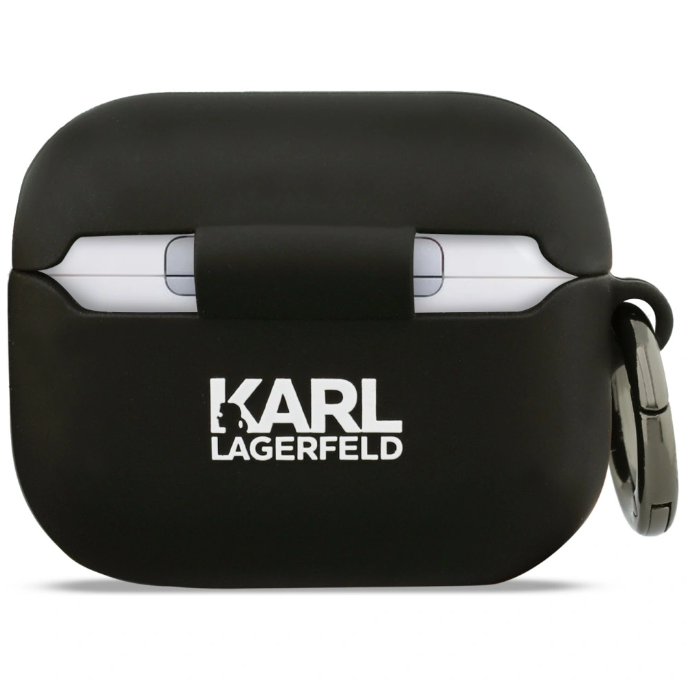 Kryt Karl Lagerfeld Silicone Karl Head 3D Apple AirPods Pro 3 black