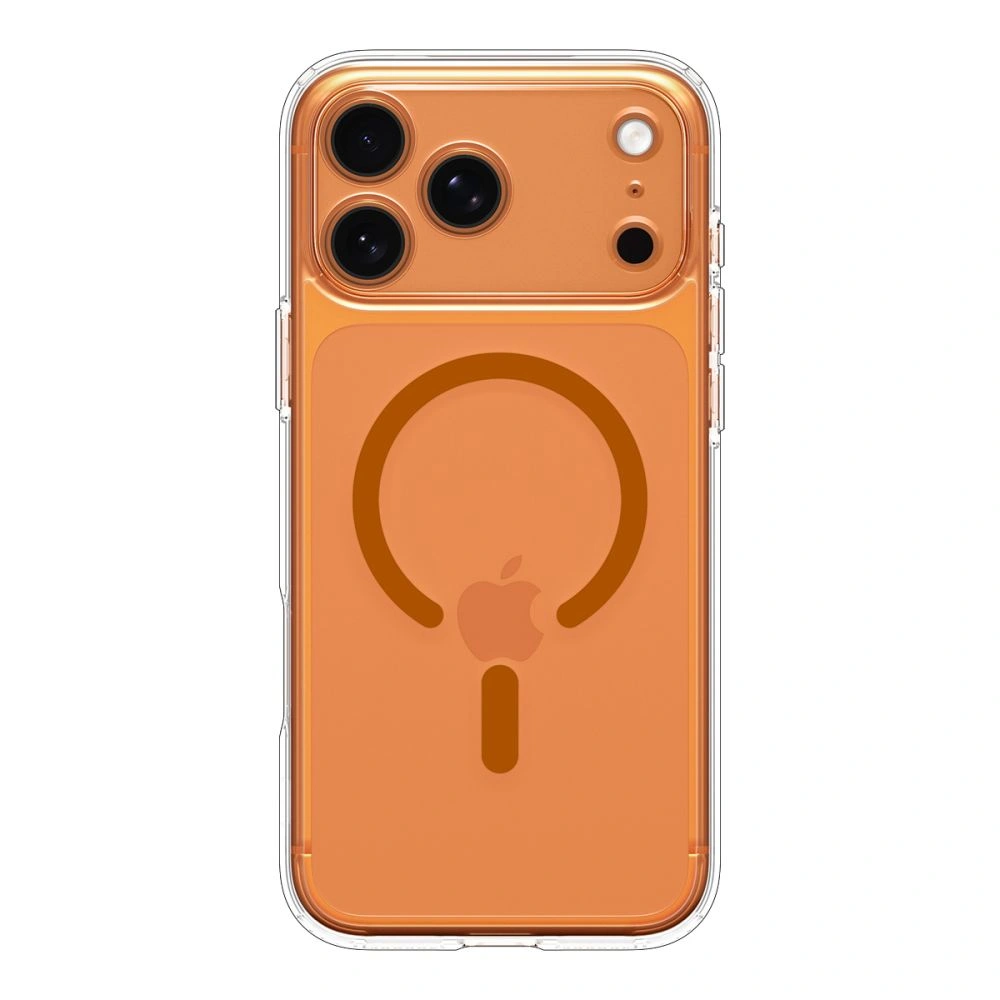 Kryt Spigen Ultra Hybrid Mag MagSafe Apple iPhone 17 Pro Max Clear/orange