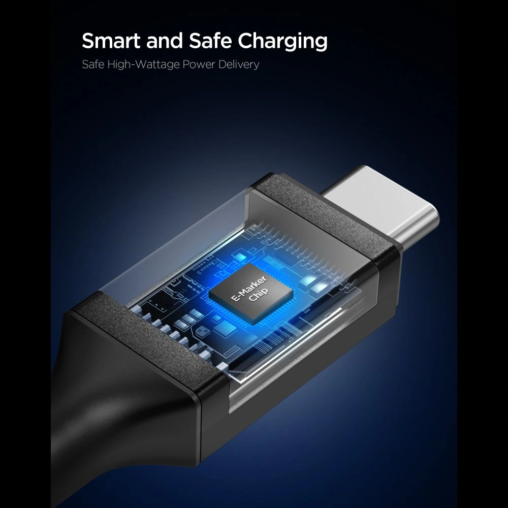 Spigen EB10020CC Essential USB-C Cable 100W 200cm Black