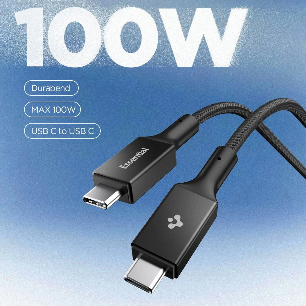 Spigen EB10010CC Essential USB-C Cable 100W 100cm Black