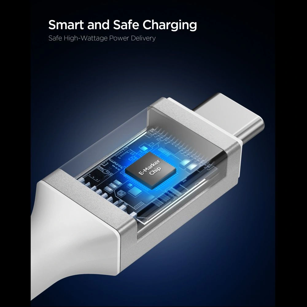 Spigen EB24012CC Essential USB-C Cable 240W 120cm White