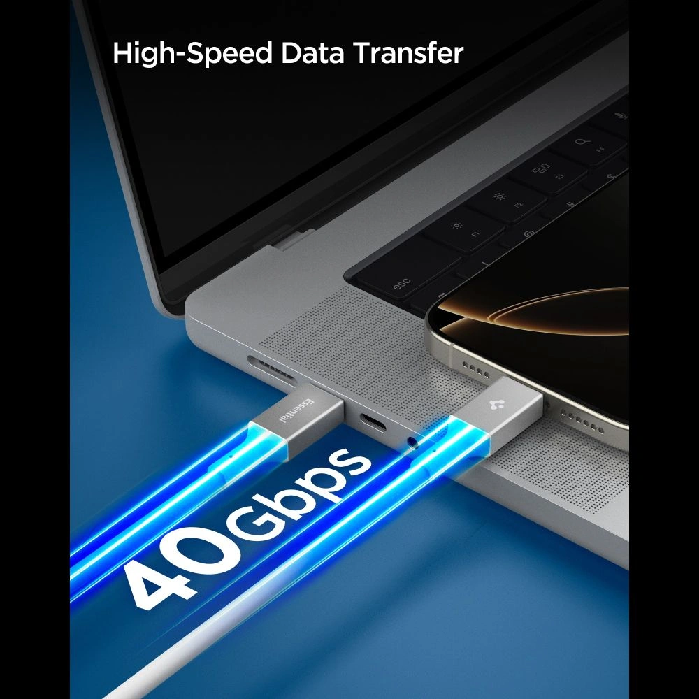 Spigen EB24012CC Essential USB-C Cable 240W 120cm White