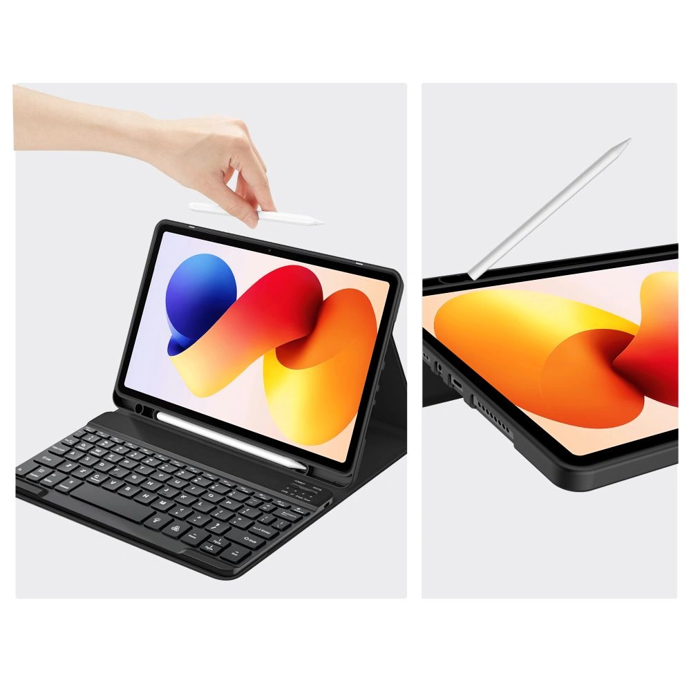 Kryt Tech-Protect SmartCase Pen + Keyboard Xiaomi Poco Pad M1 / Redmi Pad 2 Pro 12.1 Black