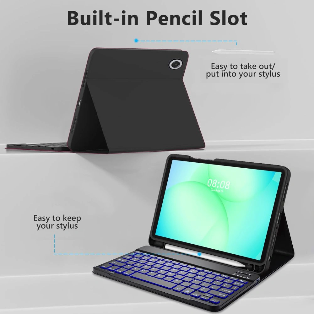 Kryt Tech-Protect SmartCase Pen + Keyboard Samsung Galaxy Tab A9+ / A11+ Plus 11.0 X210 / X215 / X216 / X230 / X235 / X236 Black