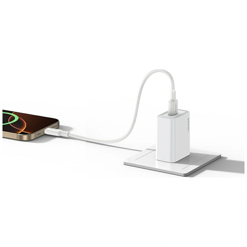 Síťová nabíječka USAMS T69 10.5W 2.1A USB-A  White