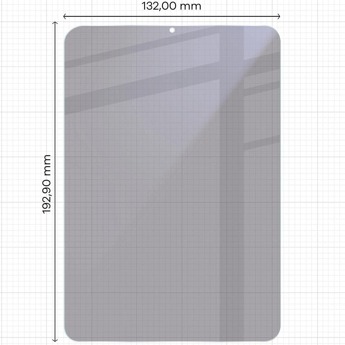Ochranné sklo Bizon Glass Tab Mule Shadow Apple iPad Mini 7 2024 matte