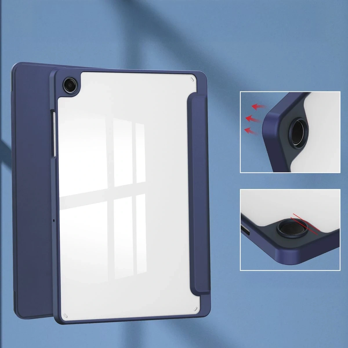 Kryt Bizon Case Tab Clear Matt Samsung Galaxy Tab A11+ Plus / A9+ Plus navy blue