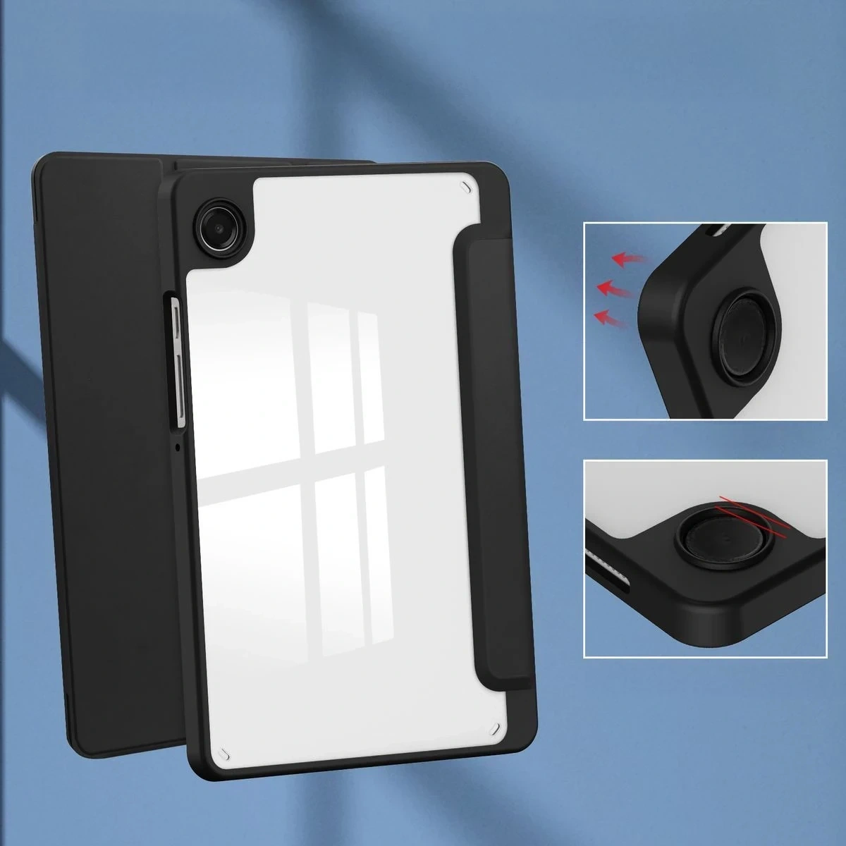 Kryt Bizon Case Tab Clear Matt Samsung Galaxy Tab A11 / A9 black
